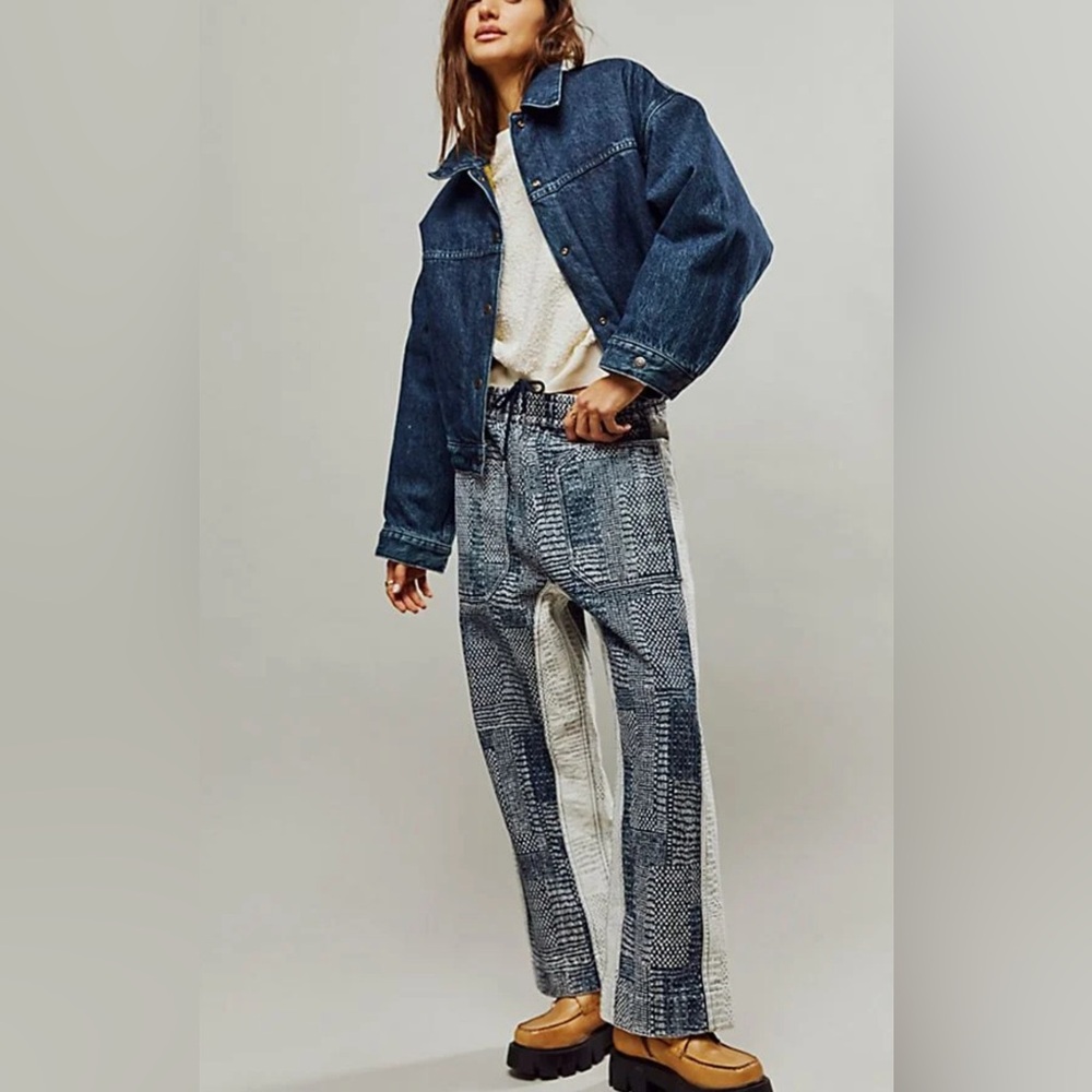 We The Free - Misfit Boro Harem Jeans - Free People Boho Reversible Loose Pants